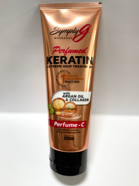 Symply G Perfumed Keratin Hair Treatment (C) Pink 220ml.