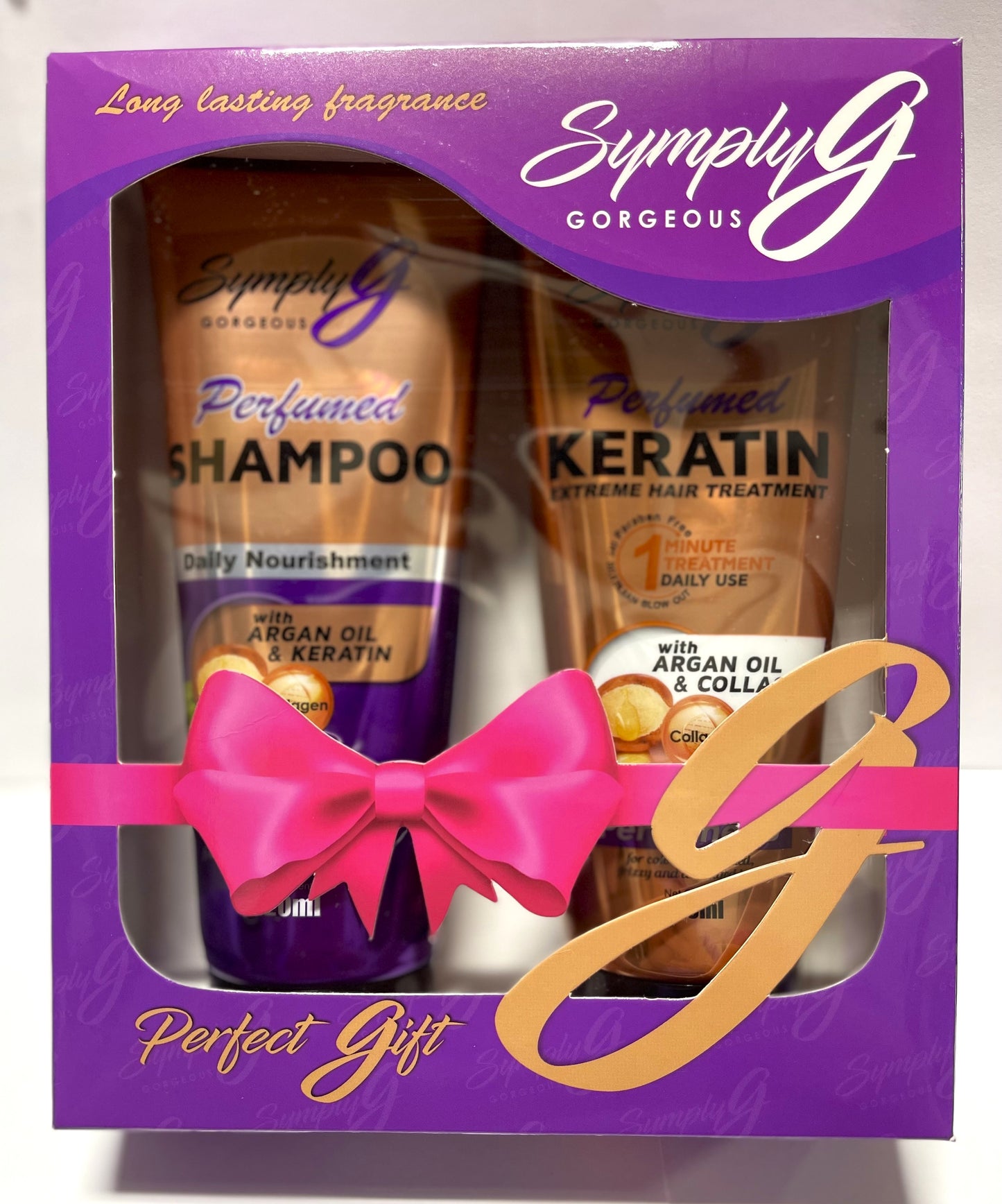 Symply G (Gorgeous) Shampoo & Keratin Set (Perfume B)